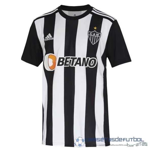 Tailandia Casa Camiseta Atlético Mineiro Equipación 2022 2023 Negro Blanco
