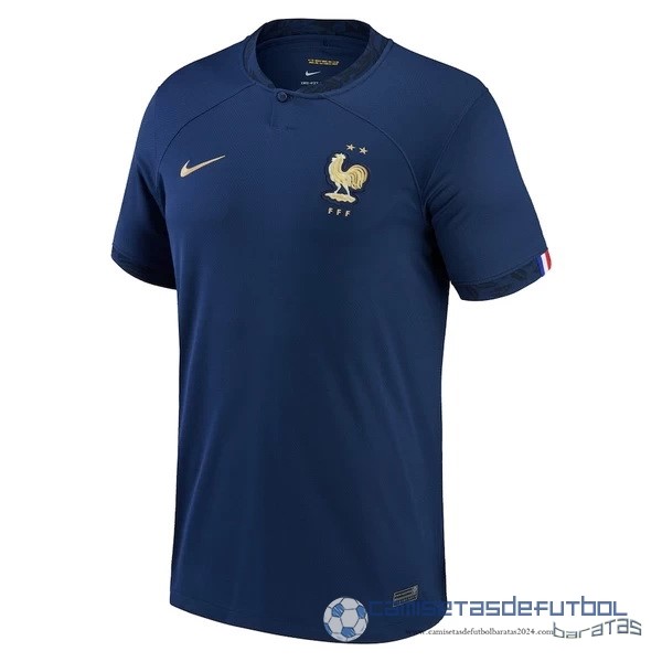 Tailandia Casa Camiseta Francia 2022 Azul Marino