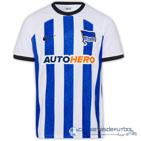 Tailandia Casa Camiseta Hertha Berlín Equipación 2022 2023 Azul Blanco