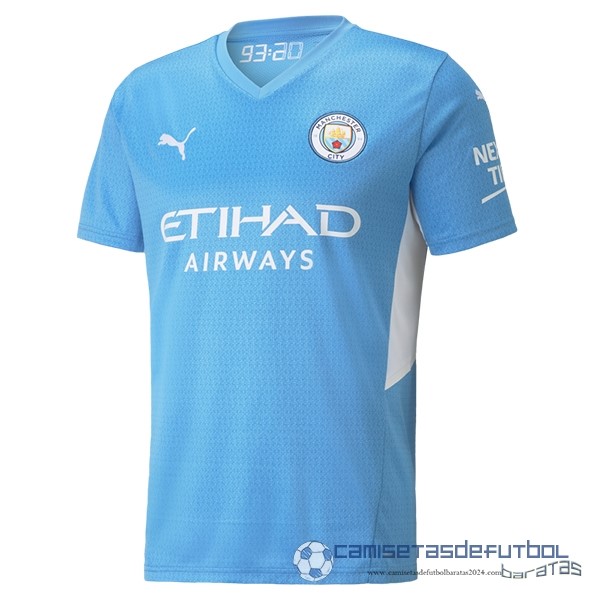 Tailandia Casa Camiseta Manchester City Equipación 2021 2022 Azul