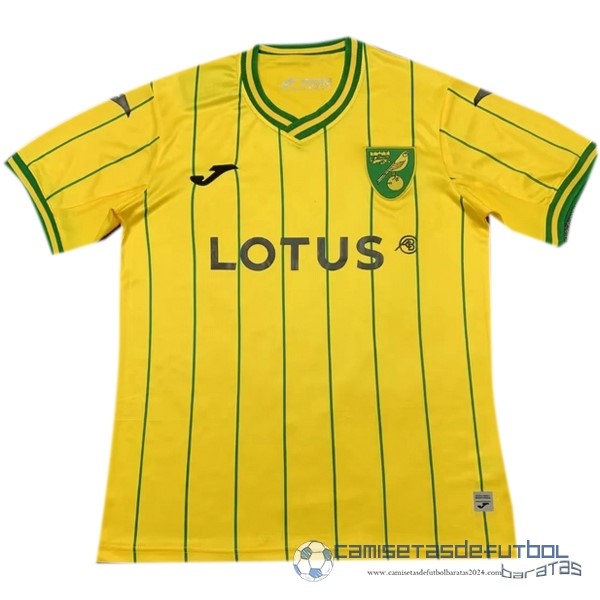Tailandia Casa Camiseta Norwich City Equipación 2022 2023 Amarillo