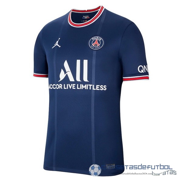 Tailandia Casa Camiseta Paris Saint Germain Equipación 2021 2022 Azul