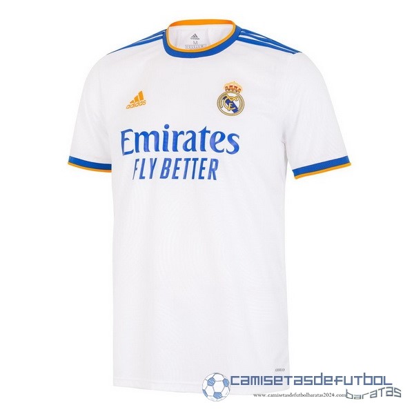 Tailandia Casa Camiseta Real Madrid Equipación 2021 2022 Blanco