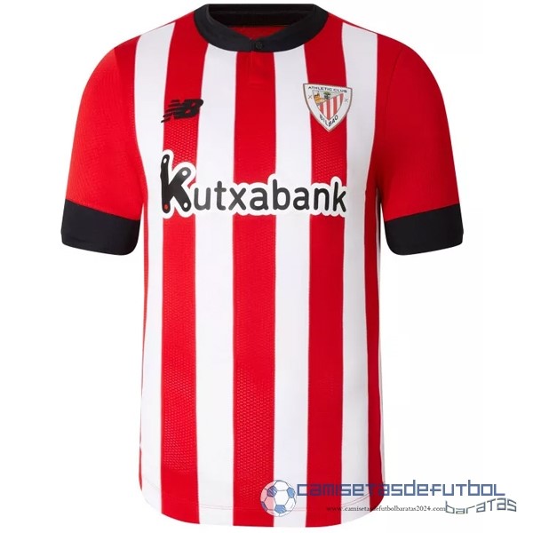 Tailandia Casa Jugadores Camiseta Athletic Bilbao Equipación 2022 2023 Rojo Blanco