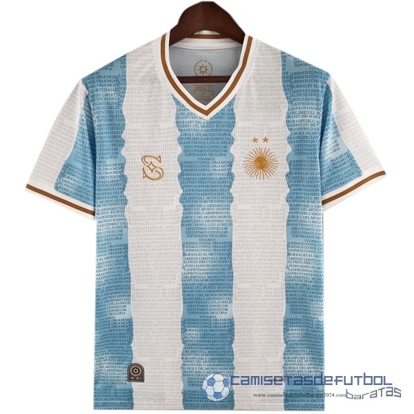 Tailandia Edición Conmemorativa Camiseta Argentina 2022 Azul