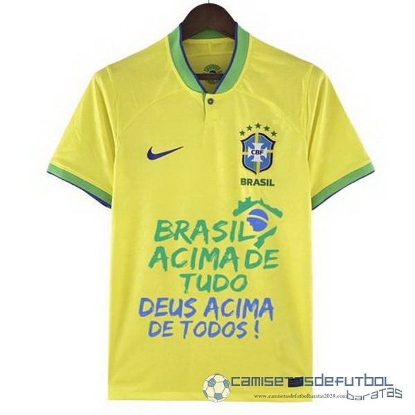 Tailandia Especial Camiseta Brasil 2022 II Amarillo