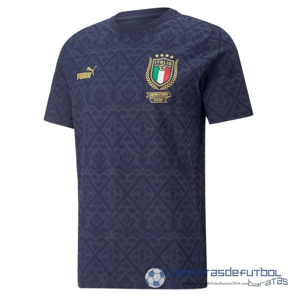 Tailandia Especial Camiseta Italia 2022 Azul Marino