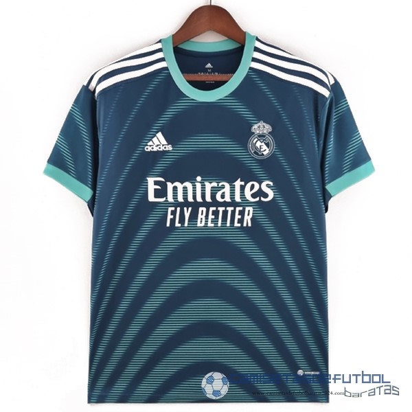 Tailandia Especial Camiseta Real Madrid Equipación 2022 2023 Azul Verde