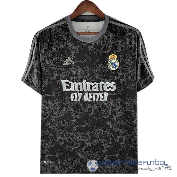 Tailandia Especial Camiseta Real Madrid Equipación 2022 2023 Negro