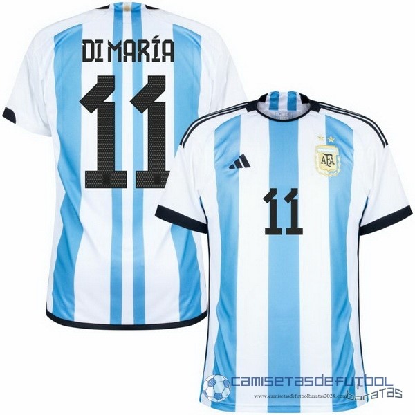 Tailandia NO.11 Di María Casa Camiseta Argentina 2022 Azul