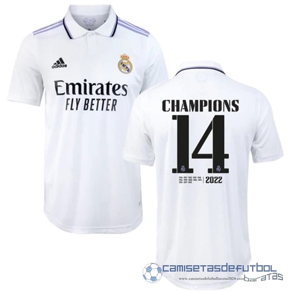 Tailandia NO.14 Champions Casa Jugadores Camiseta Real Madrid Equipación 2022 2023 Blanco