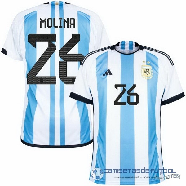 Tailandia NO.26 Molina Casa Camiseta Argentina 2022 Azul