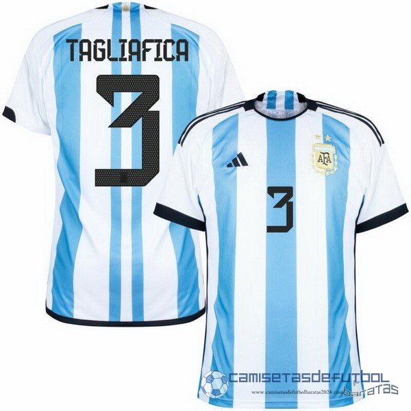 Tailandia NO.3 Tagliafico Casa Camiseta Argentina 2022 Azul