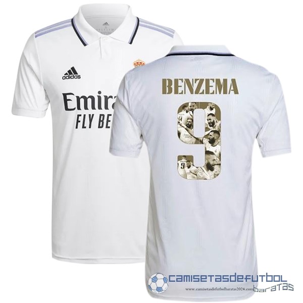 Tailandia NO.9 Benzema Casa Camiseta Real Madrid Equipación 2022 2023 Blanco