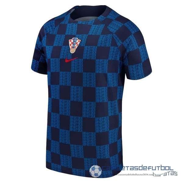 Tailandia Previo al partido Camiseta Croacia 2022 Azul