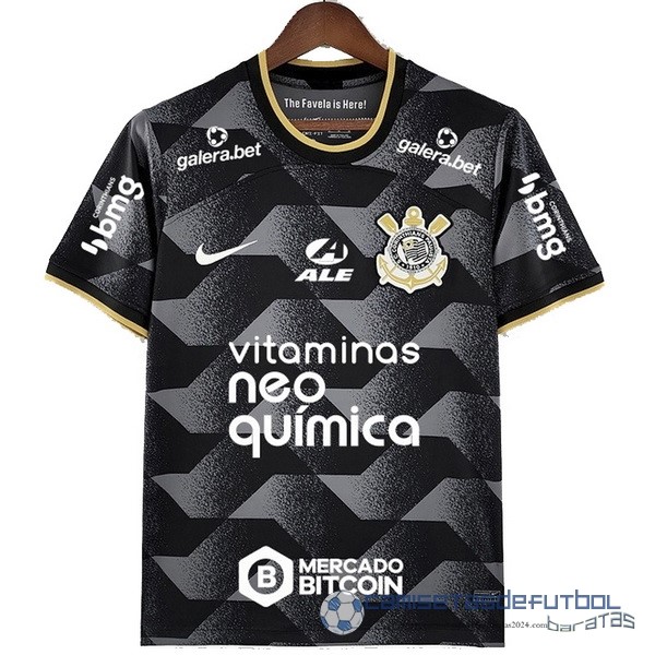 Tailandia Segunda Camiseta Corinthians Paulista Equipación 2022 2023 I Negro