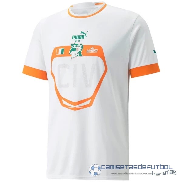Tailandia Segunda Camiseta Costa De Marfil 2022 Blanco