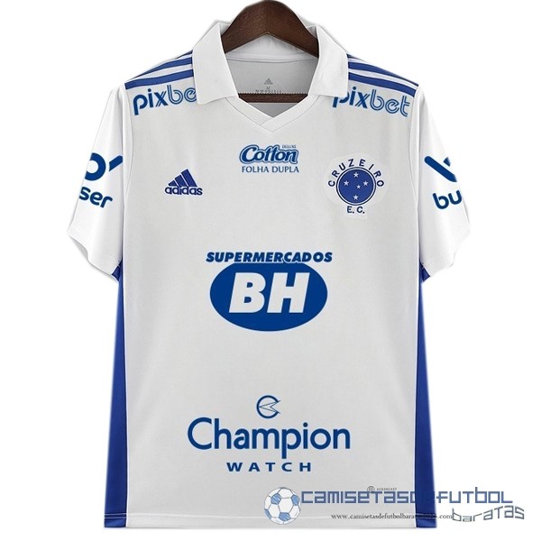 Tailandia Segunda Camiseta Cruzeiro EC Equipación 2022 2023 I Blanco