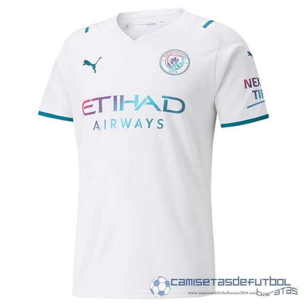 Tailandia Segunda Camiseta Manchester City Equipación 2021 2022 Blanco