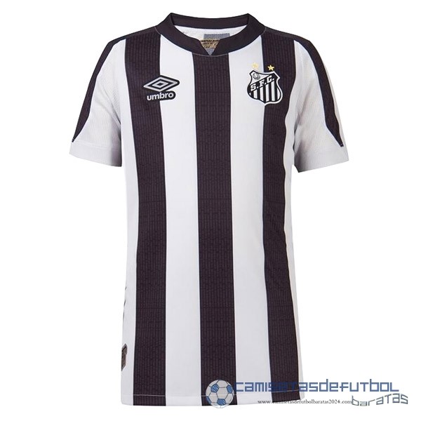 Tailandia Segunda Camiseta Santos Equipación 2022 2023 Negro Blanco