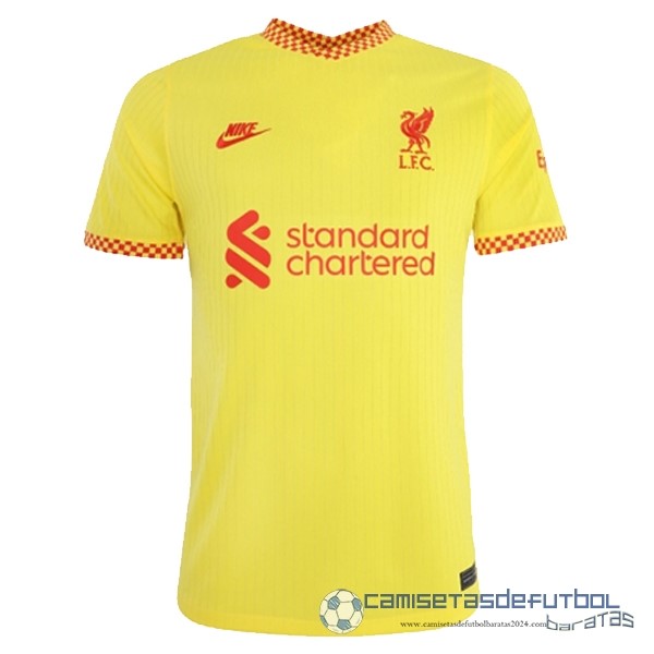 Tailandia Tercera Camiseta Liverpool Equipación 2021 2022 Amarillo