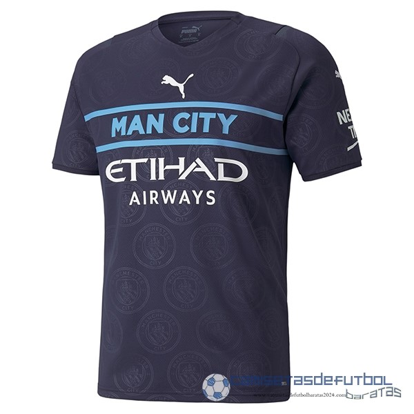 Tailandia Tercera Camiseta Manchester City Equipación 2021 2022 Azul
