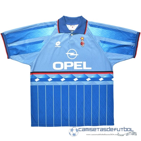 Tercera Camiseta AC Milan Retro Equipación 1995 1996 Azul