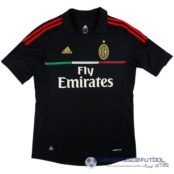 Tercera Camiseta AC Milan Retro Equipación 2011 2012 Negro