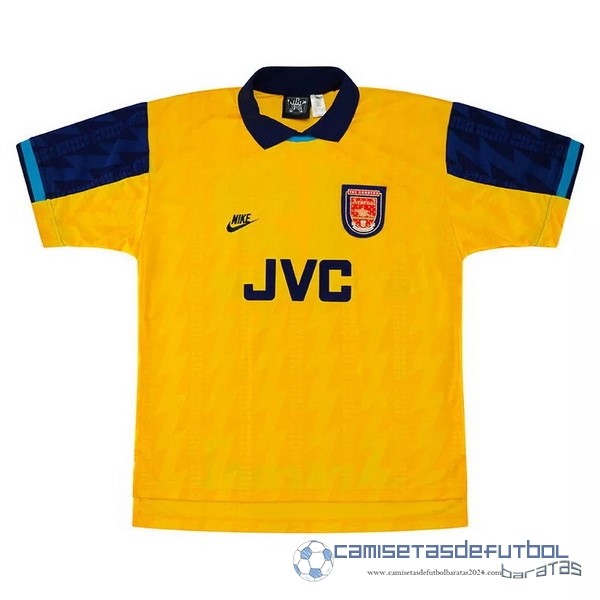 Tercera Camiseta Arsenal Retro Equipación 1994 1996 Amarillo