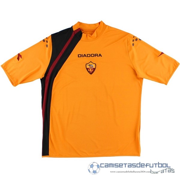 Tercera Camiseta As Roma Retro Equipación 2005 2006 Amarillo