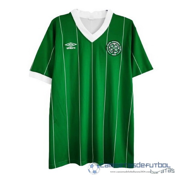 Tercera Camiseta Celtic Retro Equipación 1984 1986 Verde