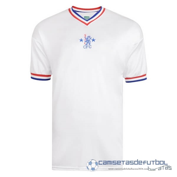 Tercera Camiseta Chelsea Retro Equipación 1982 Blanco