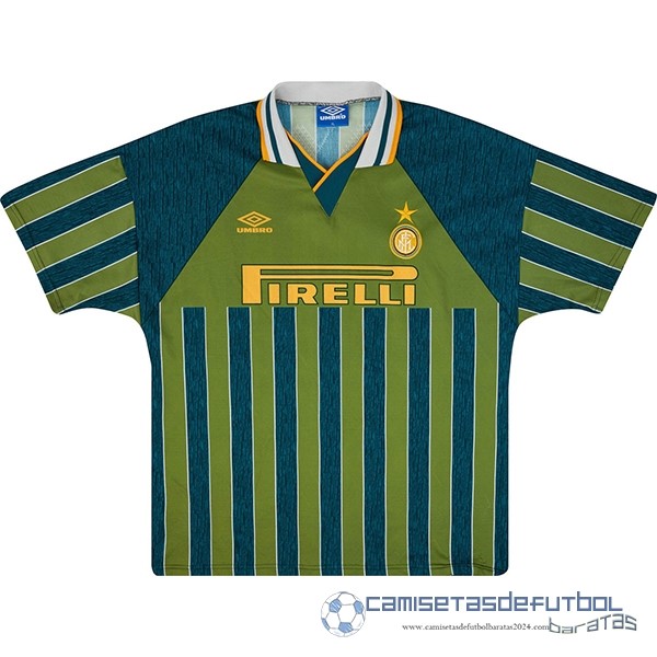 Tercera Camiseta Inter Milán Retro Equipación 1995 1996 Verde
