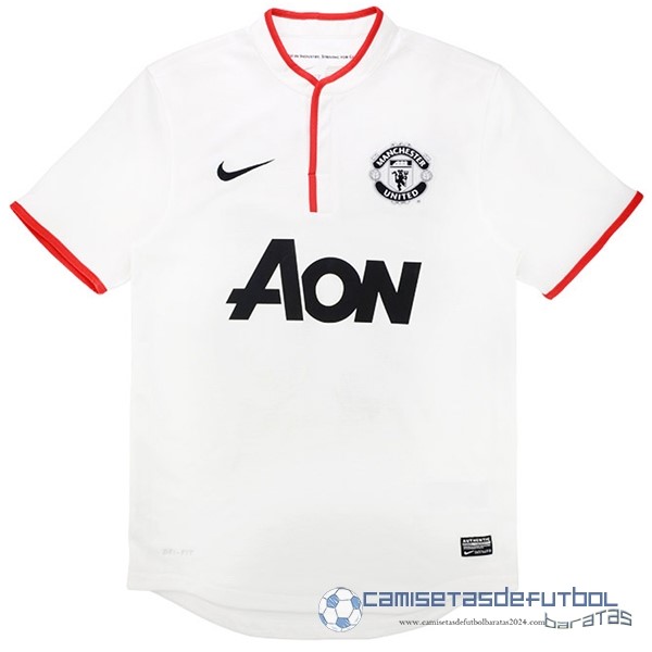 Tercera Camiseta Manchester United Retro Equipación 2013 2014 Blanco