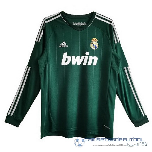 Tercera Camiseta Manga Larga Real Madrid Retro Equipación 2012 2013 Verde