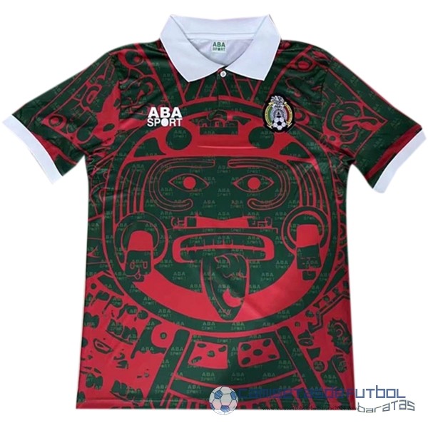 Tercera Camiseta Mexico Retro Equipación 1997 Rojo