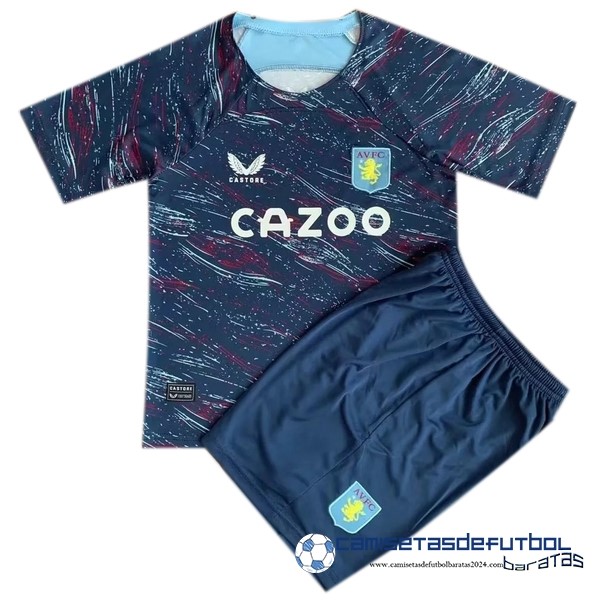 Castore Concepto Conjunto De Niños Aston Villa Equipación 2023 2024 Azul Marino