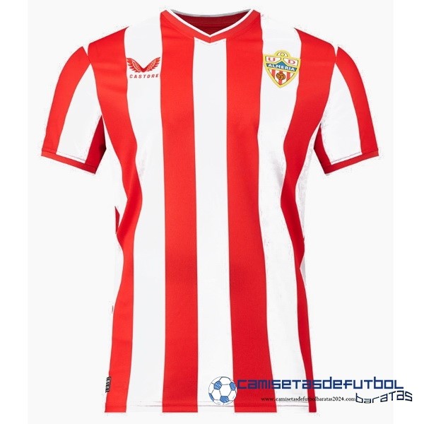 Castore Tailandia Casa Camiseta Almería Equipación 2023 2024 Rojo Blanco