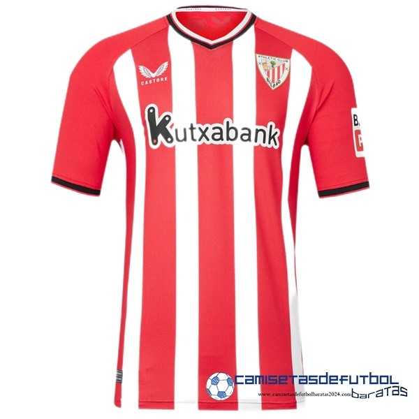 Castore Tailandia Casa Camiseta Athletic Bilbao Equipación 2023 2024 Rojo Blanco
