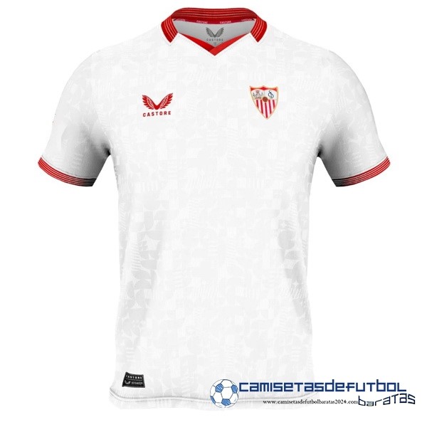 Castore Tailandia Casa Camiseta Sevilla Equipación 2023 2024 Blanco