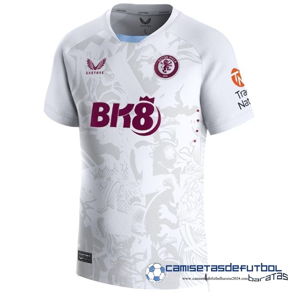 Castore Tailandia Segunda Camiseta Aston Villa Equipación 2023 2024 Blanco