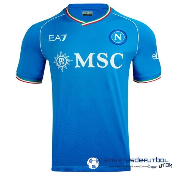 EA7 Casa Tailandia Camiseta Napoli Equipación 2023 2024 Azul
