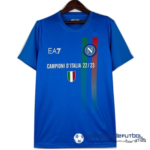 EA7 Tailandia Especial Camiseta Napoli Equipación 2023 2024 II Azul