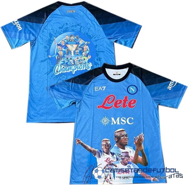 EA7 Tailandia Especial Camiseta Napoli Equipación 2023 2024 I Azul