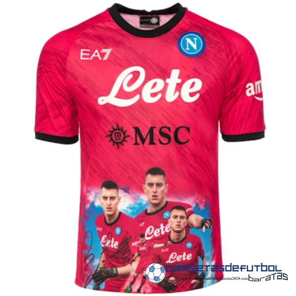 EA7 Tailandia Especial Camiseta Napoli Equipación 2023 2024 Rojo