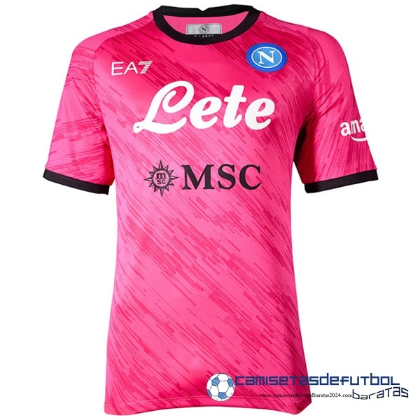 EA7 Tailandia Portero Camiseta Napoli 2022 Equipación 2023 Rosa