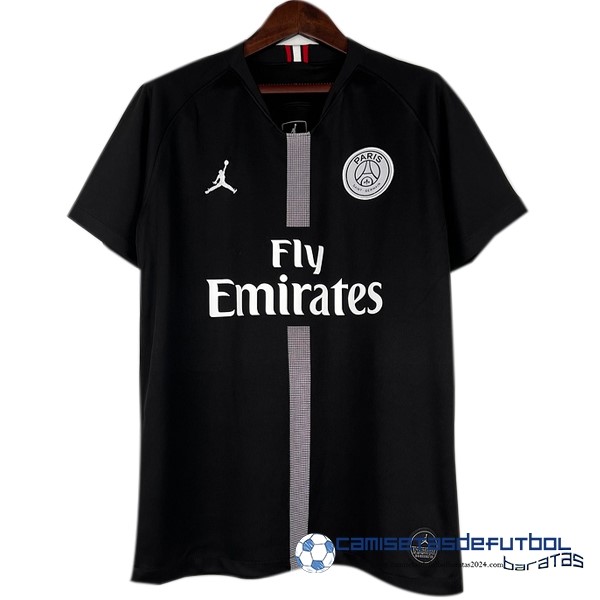 Jordan Casa Camiseta Paris Saint Germain Retro Equipación 2018 2019 Negro