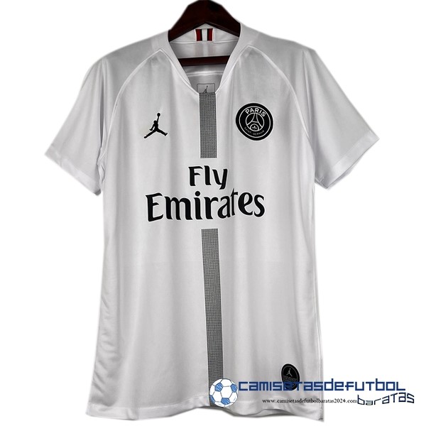 Jordan Segunda Camiseta Paris Saint Germain Retro Equipación 2018 2019 Blanco