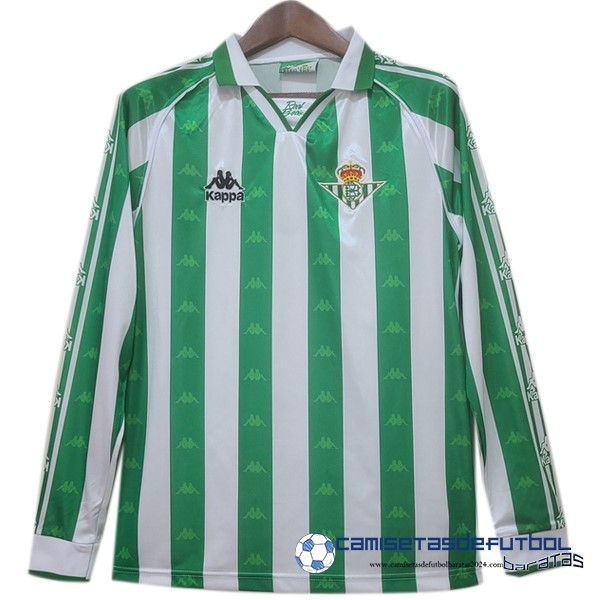 Kappa Casa Camiseta Manga Larga Real Betis Retro Equipación 1995 1997 Verde