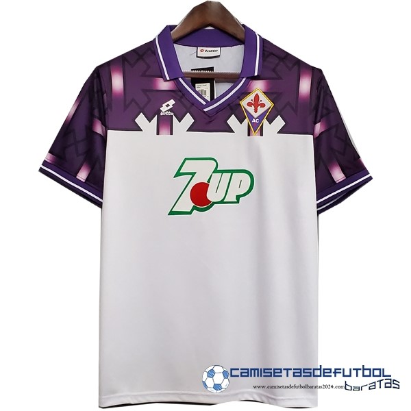 Lotto Segunda Camiseta Fiorentina Retro Equipación 1992 1993 Blanco